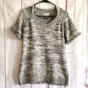 Cabi Women’s Short Sleeve Gray Sweater Shirt XS